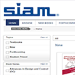 Welcome to the New SIAM Online Bookstore