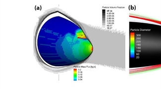 Numerical Simulation of Ice Crystal Trajectories and Fragmentation Dynamics Around the XRF1 Fuselage Nose